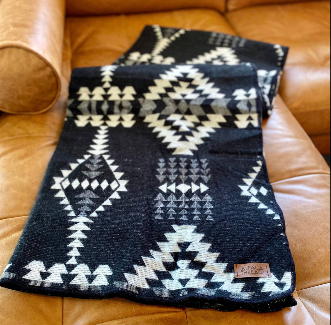 Tennessee whiskey Alpaca Wool Blanket