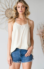 Load image into Gallery viewer, Cream crocheted tank top
