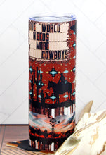 Load image into Gallery viewer, LONG LIVE COWBOYS SKINNY TUMBLER
