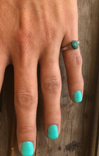 Load image into Gallery viewer, Mini Turquoise stud ring
