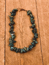 Load image into Gallery viewer, Chunky natural turquoise choker necklace
