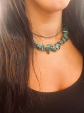 Load image into Gallery viewer, Chunky natural turquoise choker necklace
