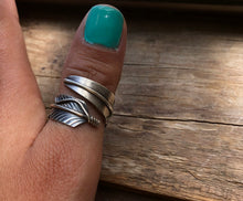 Load image into Gallery viewer, The Chiefs Adjustable Feather Ring
