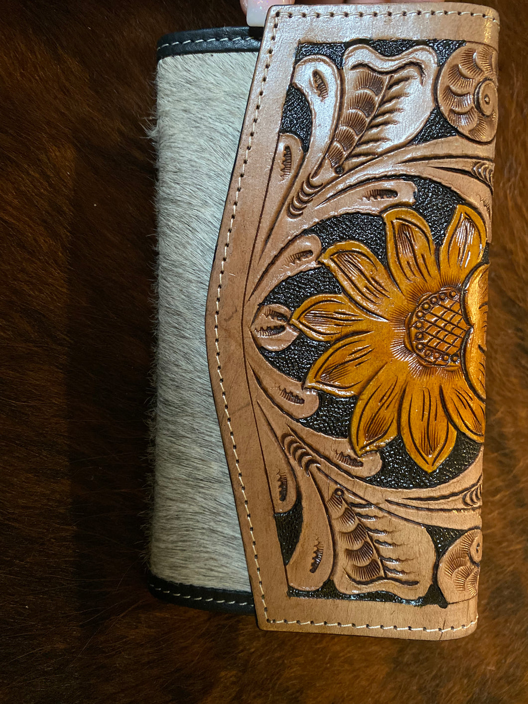 Sunflower and Hide wallet